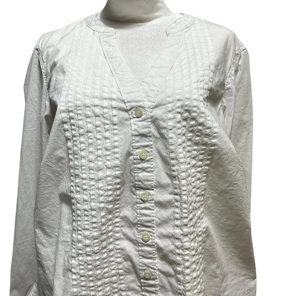 Torrid women's size 1 white button down long sleeve blouse - Picture 2 of 5